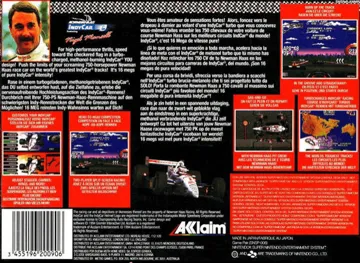 Newman Haas IndyCar featuring Nigel Mansell (Europe) box cover back